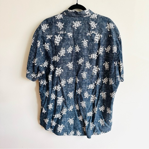 ★ Natural Blue by Visitor Turtle Casual Button Down - Printed ★ - Picture 6 of 17